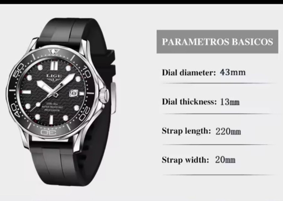 Чоловічий наручний годинник LIGE Київ - фото 3