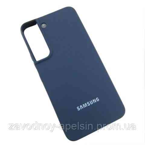 Samsung S22 S901 Чохол мікрофібра Silicone Cover (синій) Одеса