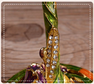 Келихи для вина ІРИС золотий 2 шт. з метал декором, кристалами ПОДАРУНКОВА УПАКОВКА Кременчук - фото 9