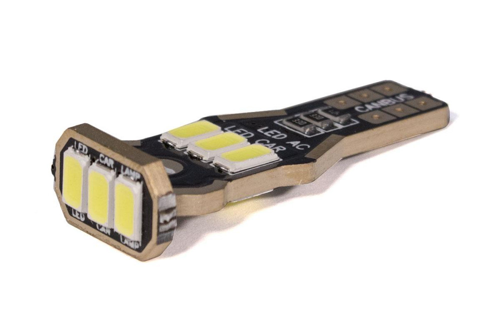 Світлодіодна лампа StarLight T15 9 діодів 5730 12 V 2.5 W WHITE / Canbus / мультиполярна / друкована плата Харків - фото 1