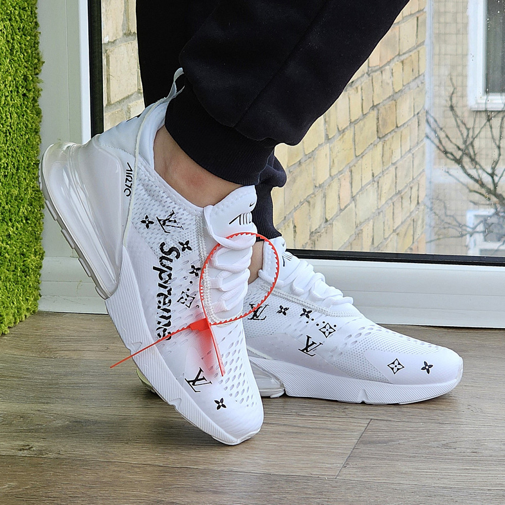 Кросівки Nike 270 Чоловічі Білі Найк з Амортизацією Тканинні Літні Сіточка (розміри: 40,41,42,43,44,45) - 011 Дніпро - фото 5