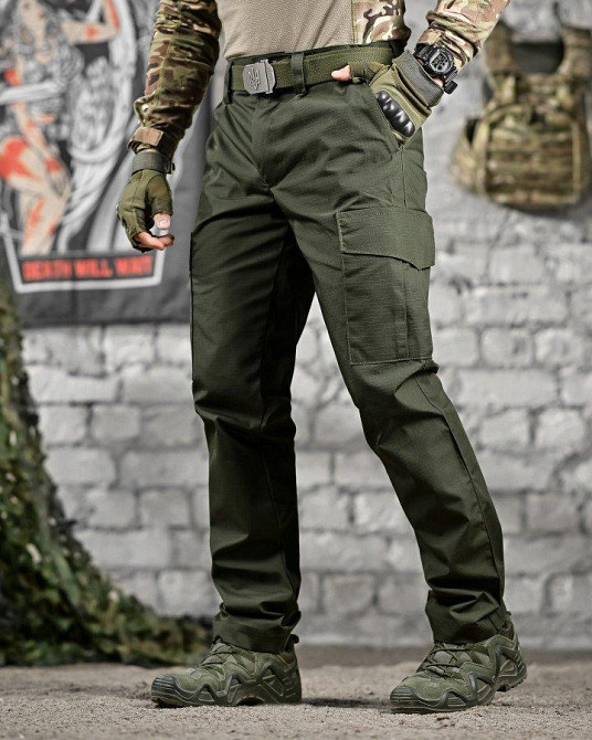 Тактические штаны  pyramid  рипстоп олива ВТ7485 Одесса - изображение 1