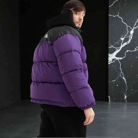 Зимова чоловіча фіолетова куртка the north face, пуховик зе норт фейс водонепроникний тепла куртка TNF Львів