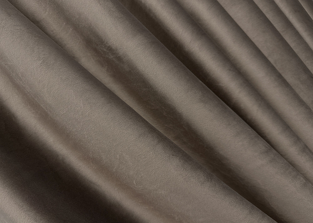 Комплект готовых штор VR-Textil Бархат № 1655ш Какао 150х270 см 2 шт (33-0492) Киев - изображение 6