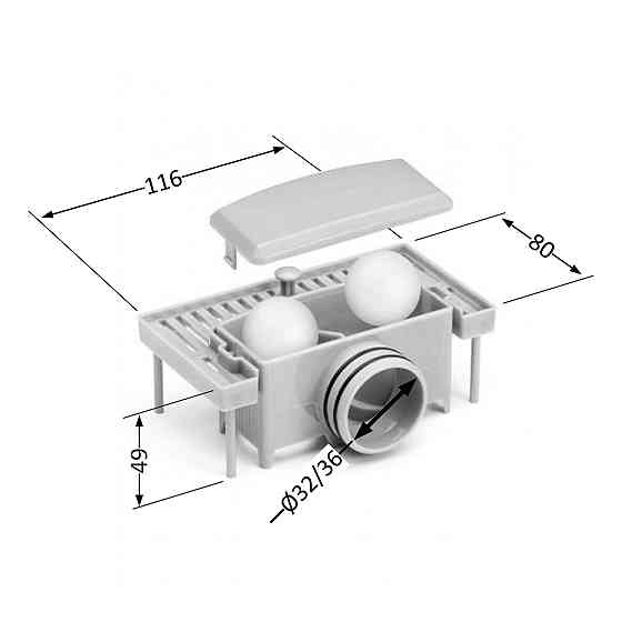 Лоток із кульками для трапа Qtap Taurus з неіржавкої сталі Київ