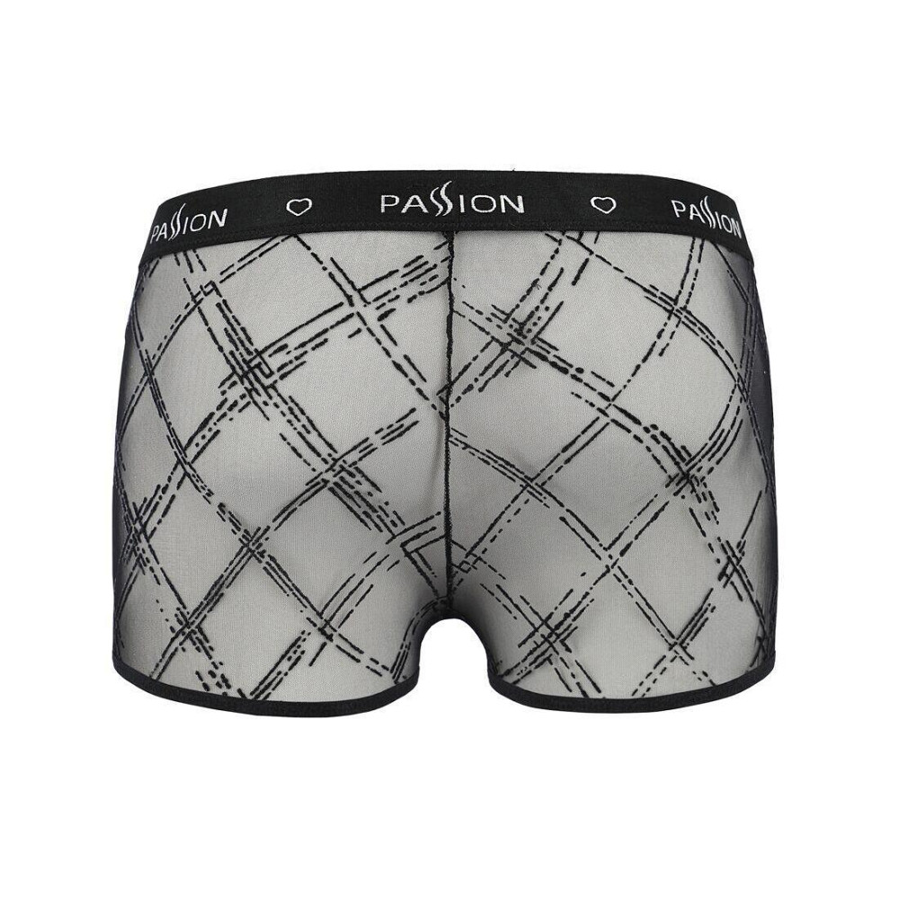 Мужские прозрачные боксеры Passion 032 SHORT JAMES L/XL Black, сетка Sex Aura Киев - изображение 6