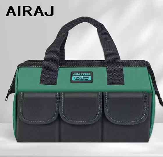 Сумка для инструментов AIRAJ 31 на 21 на 17 см черно-зеленая Киев