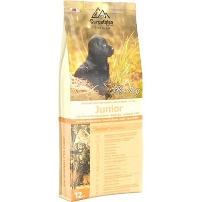Сухой корм для собак Carpathian Pet Food Junior 12 кг (4820111140718) Винница - изображение 1