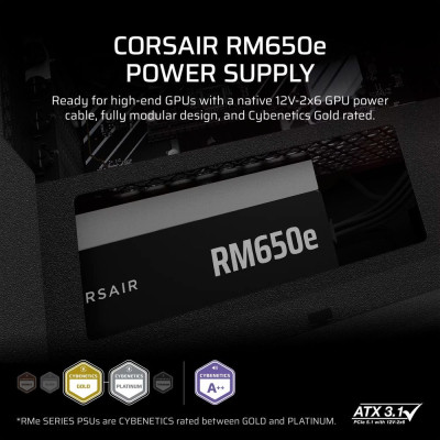 Блок питания Corsair 650W RM650e (CP-9020302-EU) Винница - изображение 6