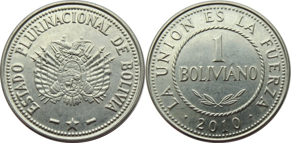 1 боливиано 2010 Боливия Полтава - изображение 1