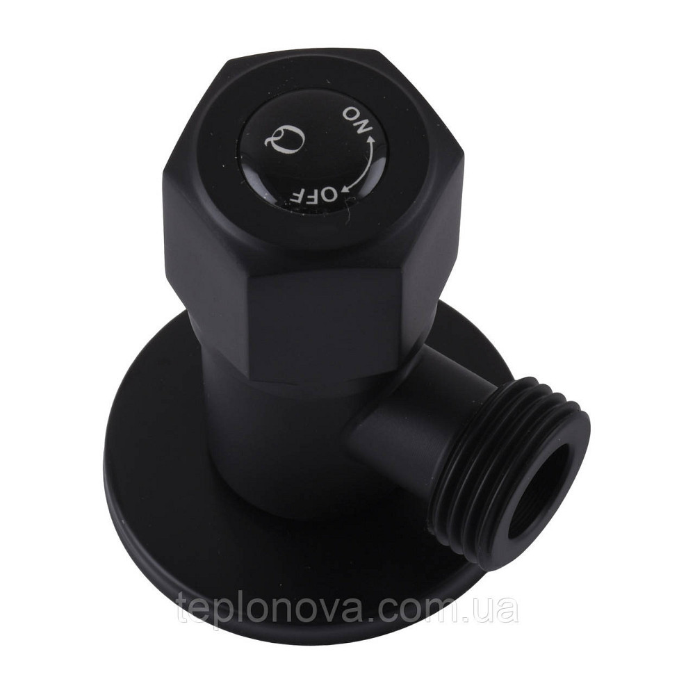 Кран кульовий угловой Professional 1/2″X1/2″ NV-QP888 BLACK Черновцы - изображение 4
