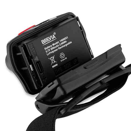 Ліхтар налобний Brevia 520Lm, Focus Control, 800mAh, 3xAAA, білий/червоний Львів