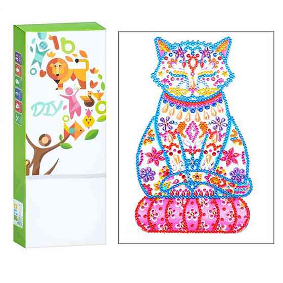 Дитячий набір для творчості Алмазна мозаїка "Кішка" ST004 Вінниця