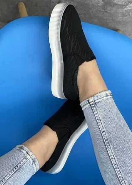 Жіночі Чорні Сліпони Мокасини на Високої Толстой Підошві Танкетке (розміри: 36,37,38,39) Дніпро - фото 5