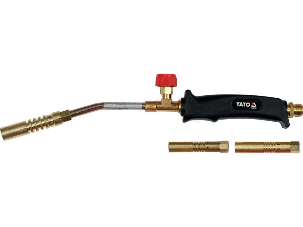 Пальник газовий YATO : l= 360 мм. до 4 кВт. 3 сопла (пропан, бутан) [20] Одесса - изображение 1