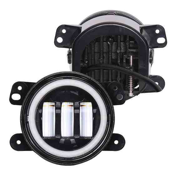 Фари LED протитуманні 60W з денними ходовими вогнями 4 дюйми, 12/24 V (комплект 2 шт.) Мукачево