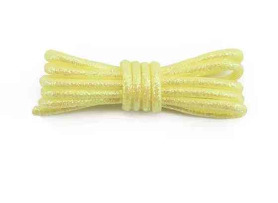 Шнурки блестящие глиттерные Желтый Смела