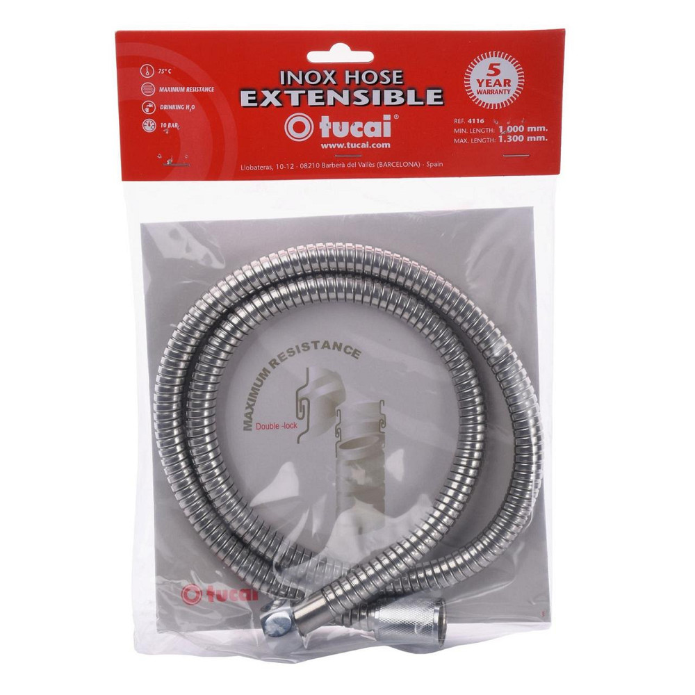 Шланг душовий TUCAI Stainless Steel 100-130см (4116) (000013360) Київ - фото 1