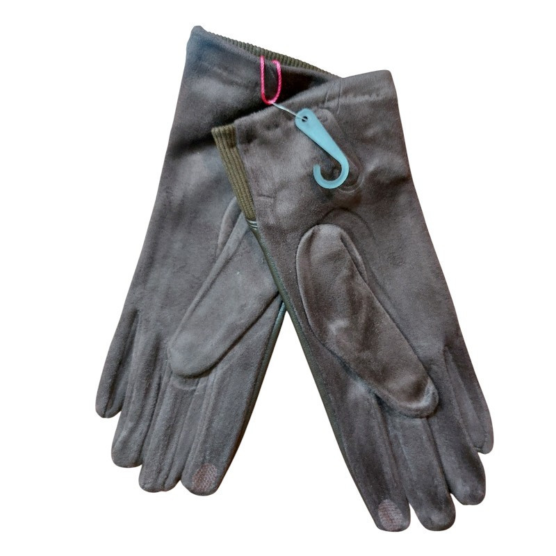 Рукавички жіночі сенсорні one size коричневий Київ - фото 2