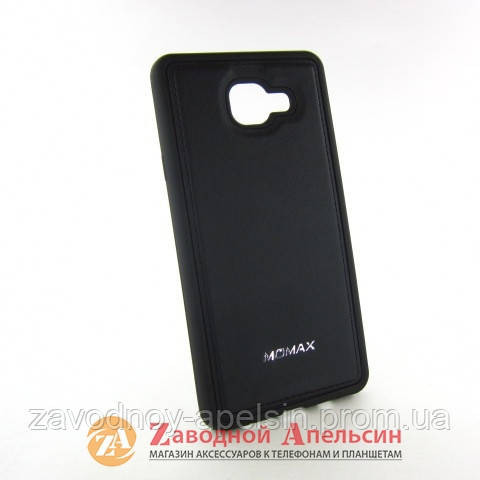 Samsung A7 A710 2016 чехол кожа Momax black Одесса - изображение 1