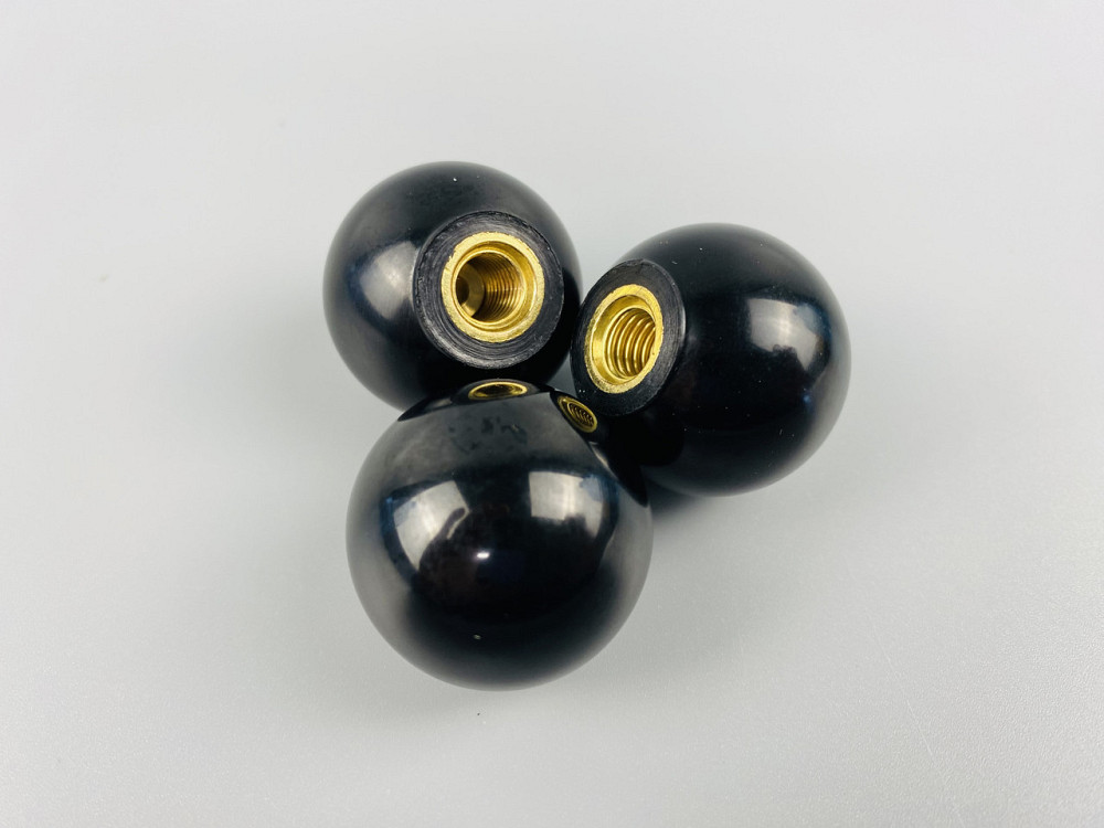 Наконечник важеля універсальний М10, D32 (шар чорний), латунна втулка різь внутрішня М10 Мукачево - фото 10