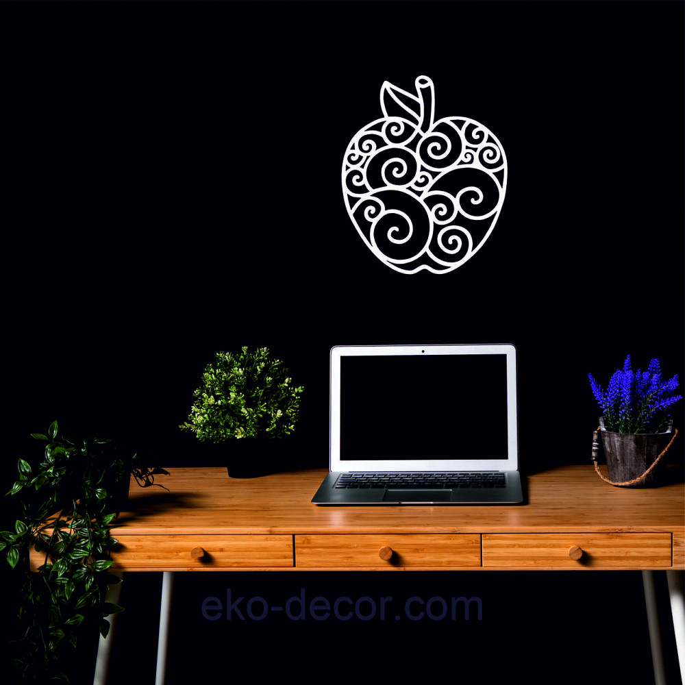 Декоративное настенное Панно «Яблоко» Декор на стену 110*92 см, Белый Киев - изображение 5