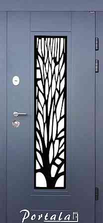 Двери уличные, МДФ-покраска по RAL,серия ТРИО, модель Р-6 Ковка 850 Киев