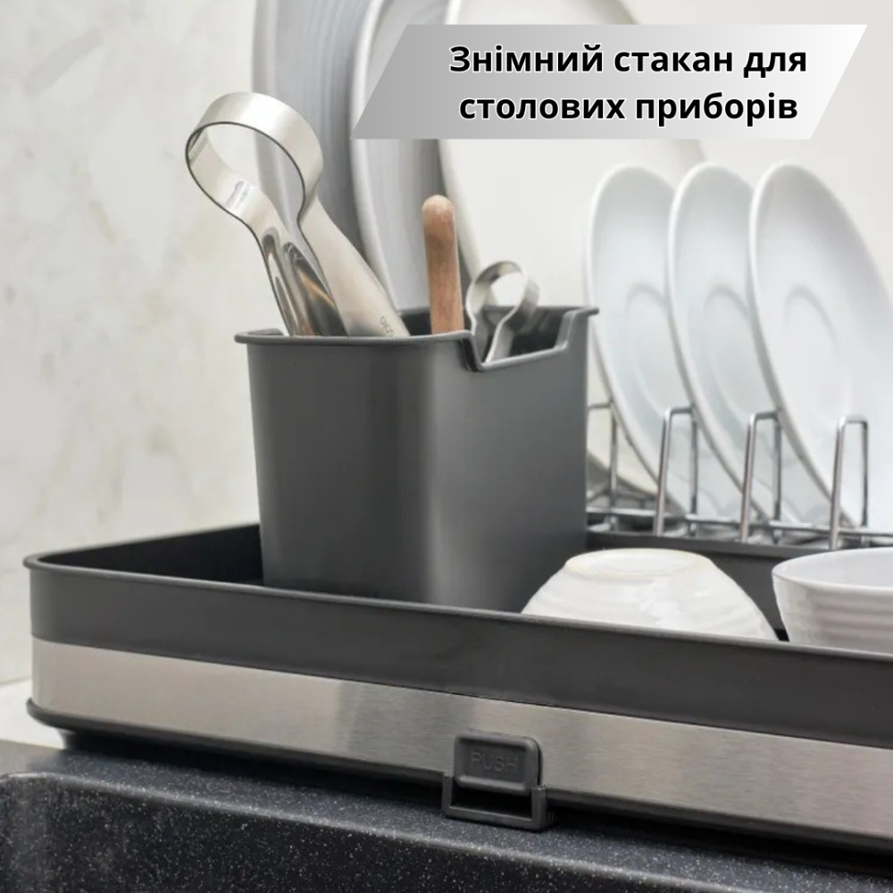 Стеллаж для посуды для сушки и хранения кухонных аксессуаров,телескопическая Каменец-Подольский - изображение 3