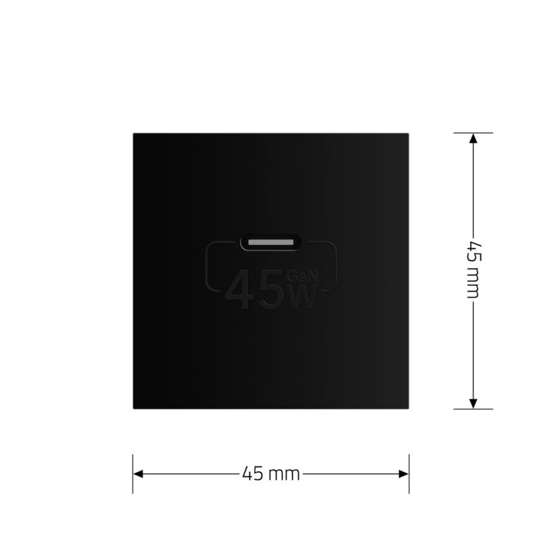 USB Type-C розетка LIVOLO, PD 45W, Power Delivery, швидка зарядка, чорна, модуль (VL-FCUC-2BP) Коломыя - изображение 8