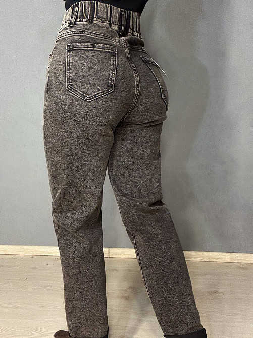 Джинсы женские Vanver 82099 MOM comfort талия на резинке со шнурком коричневые, коричневый, 28, 28, 79 см, 100 см Киев - изображение 3