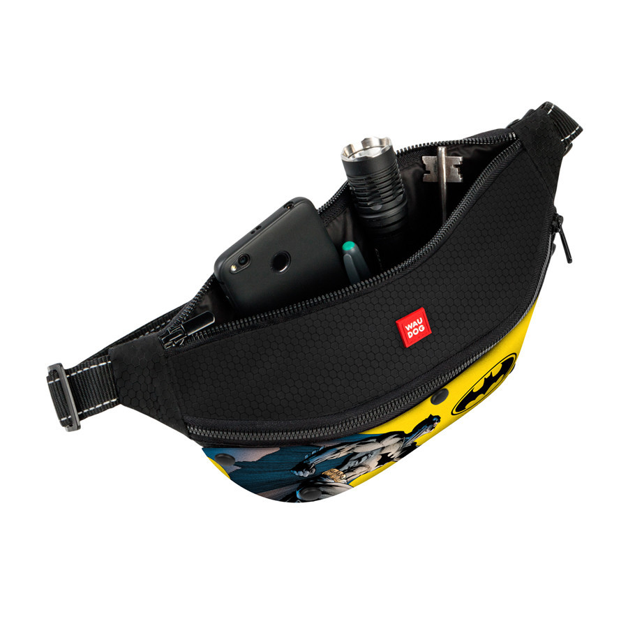 Поясна сумка-бананка WAUDOG Family для корму та аксесуарів, малюнок "Бетмен 1", розмір 33*17*10 см Вінниця - фото 2