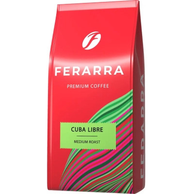 Кава Ferarra Cuba Libre в зернах з ароматом кубинського рому 1 кг (fr.75169) Вінниця - фото 1