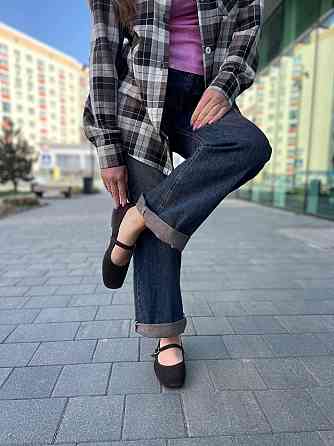 SEE SEVEN Балетки жіночі SEE SEVEN 1516 шоколадні (весна-осінь, замша натуральна) (5876) Коломия