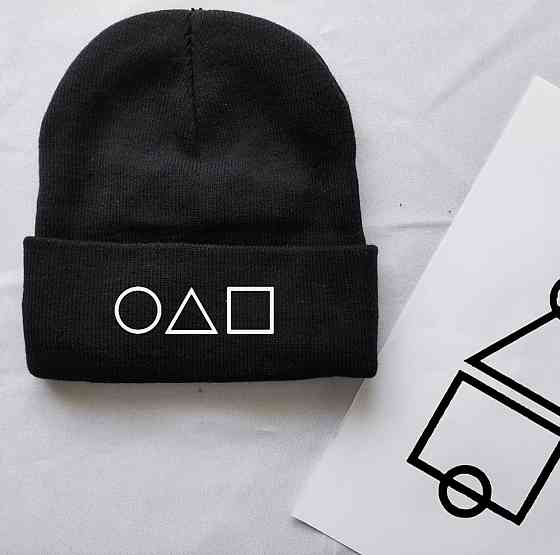 Тепла шапка з логотипом із серіалу — "Гра в кальмара". Чернівці