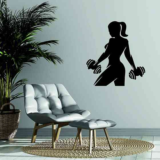 Декоративне настінне 3D Панно «Бодібілдінг» Декор на стіну з об'ємом 70*63 см, Чорний Київ