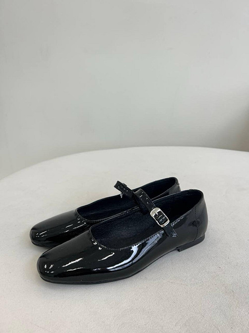 Балетки VIFEST чорні шкіра лакована 37-41р. (5459) Коломия - фото 2