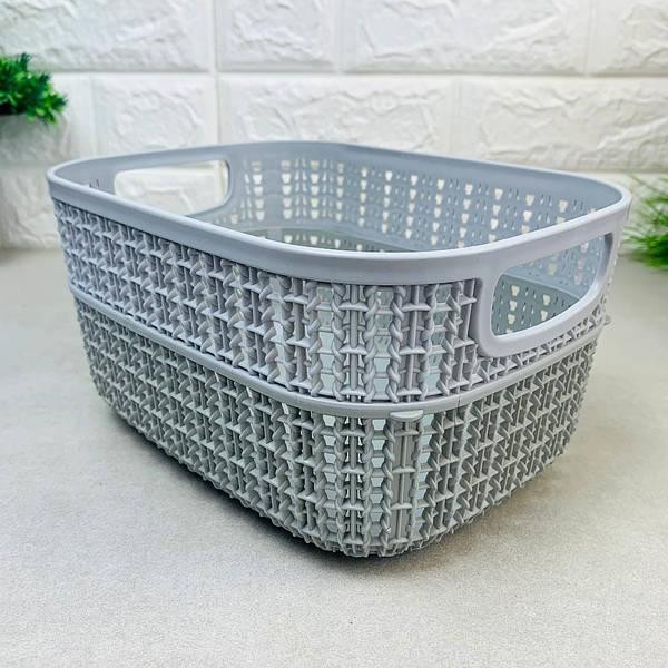 Кошик ажурний з ручками двокольоровий SP165 (в асортименті) Харків - фото 2