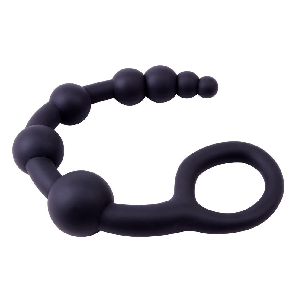 Анальний ланцюжок Chisa Black Mont 9.4 з ланками різних діаметрів, чорна Sex Aura Київ - фото 5