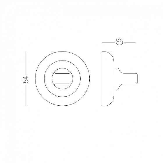 НАКЛАДКА ПІД WC T3 SN/CP МАТОВИЙ НІКЕЛЬ/ПОЛІРОВАНИЙ ХРОМ Київ