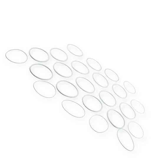 Кольца камаз (16шт толстых,8шт тонких) силикон (белый) гарантавто гильзы Мукачево