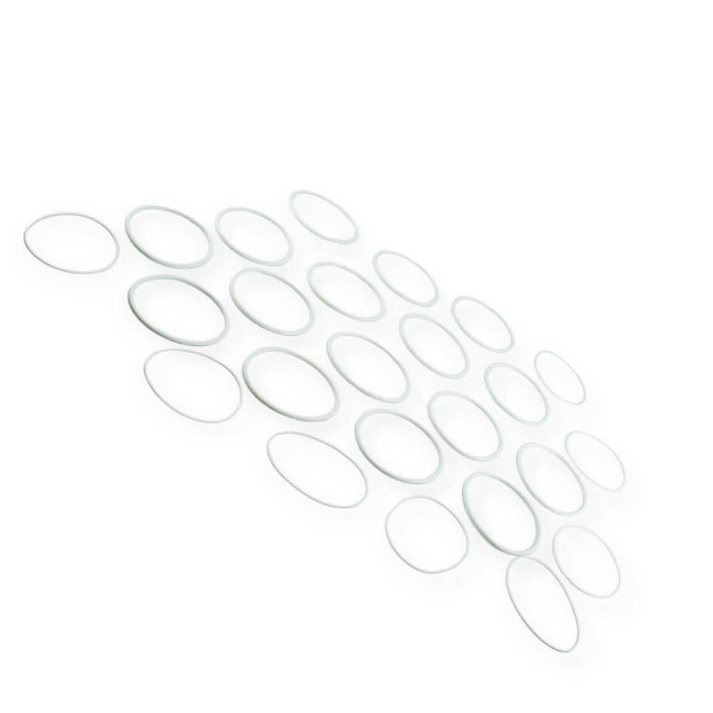 Кольца камаз (16шт толстых,8шт тонких) силикон (белый) гарантавто гильзы Мукачево - изображение 1