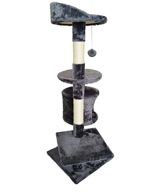 Ігровий комплекс для кішок Avko CatTree 1049 Grey кігтеточка, будиночок, дряпка Київ - фото 2