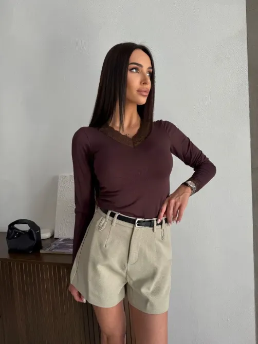 Лонгслив с изящным кружевом Одесса - изображение 14