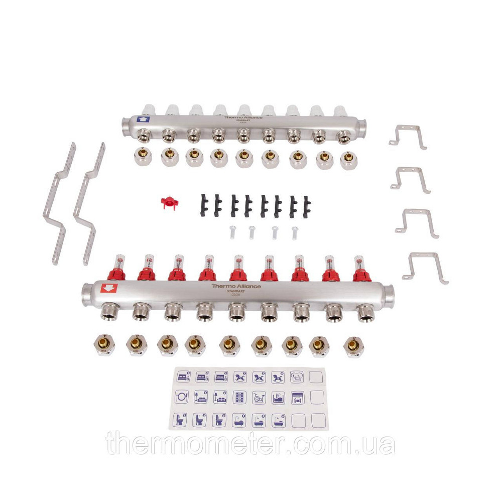 Колектор із витратами Thermo Alliance Standart 1" 9 виходів SD0049 Київ - фото 20