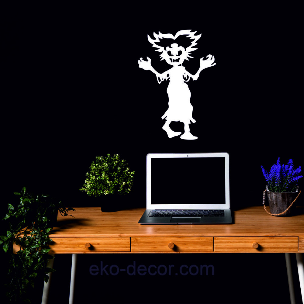 Декоративне настінне Панно «Сілует дітей. Гелловін», Декор на стіну 70*50 см, Білий Київ - фото 6