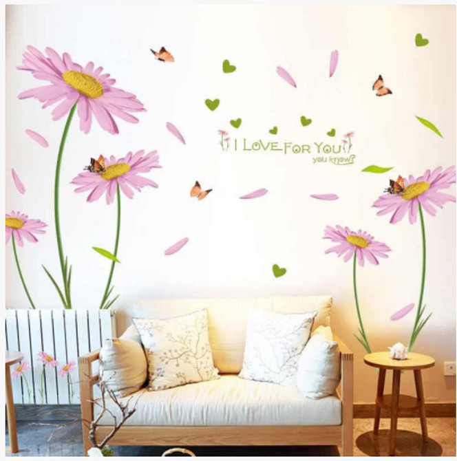 Наклейка декоративная для интерьера Ромашки Киев - изображение 10