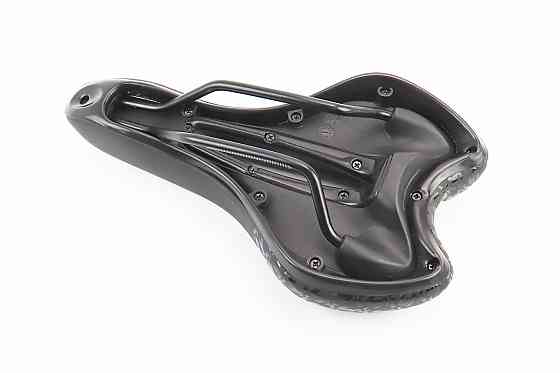 Сидіння MTB 270x160мм, чорно-біло-червоне "GEL" Київ