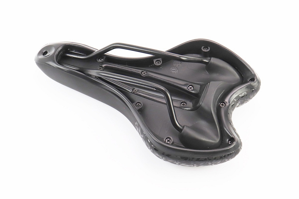 Сидіння MTB 270x160мм, чорно-біло-червоне "GEL" Київ - фото 2