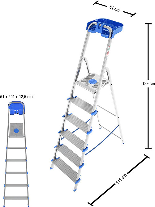 Лестница Colombo Atlantica 6 ступеней (S112A06P) Киев - изображение 5