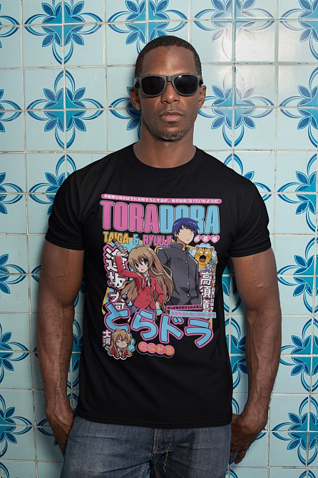 Футболка з аніме принтом Торадора Аніме Таіга Рйууджі оверсайз (S/M/L) Чорний AnimeJ0143 Дніпро - фото 2